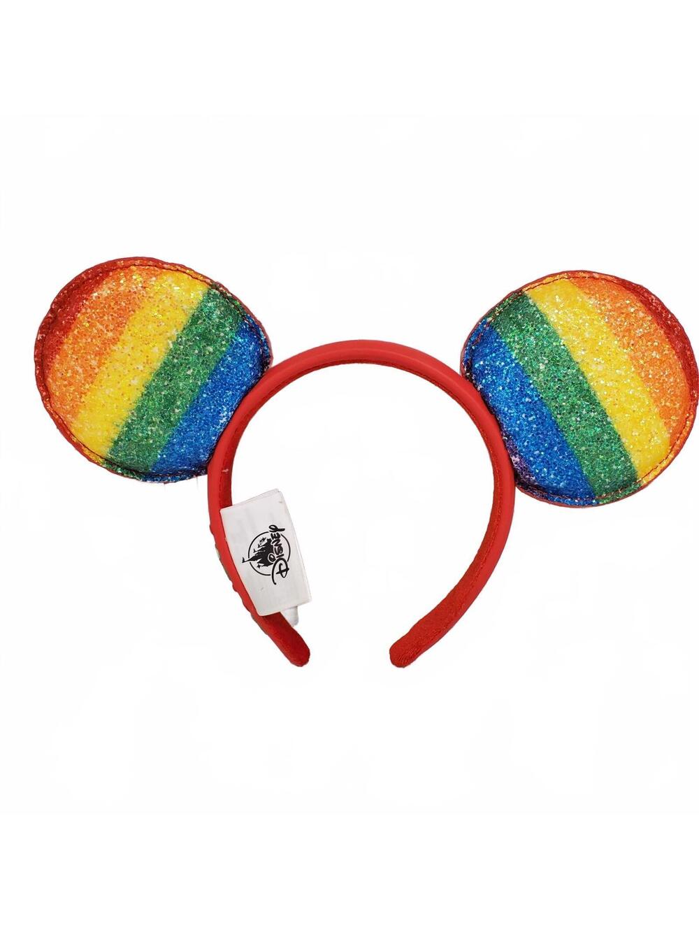 Disney Parks rainbow glitter Mickey ear headband Pride
